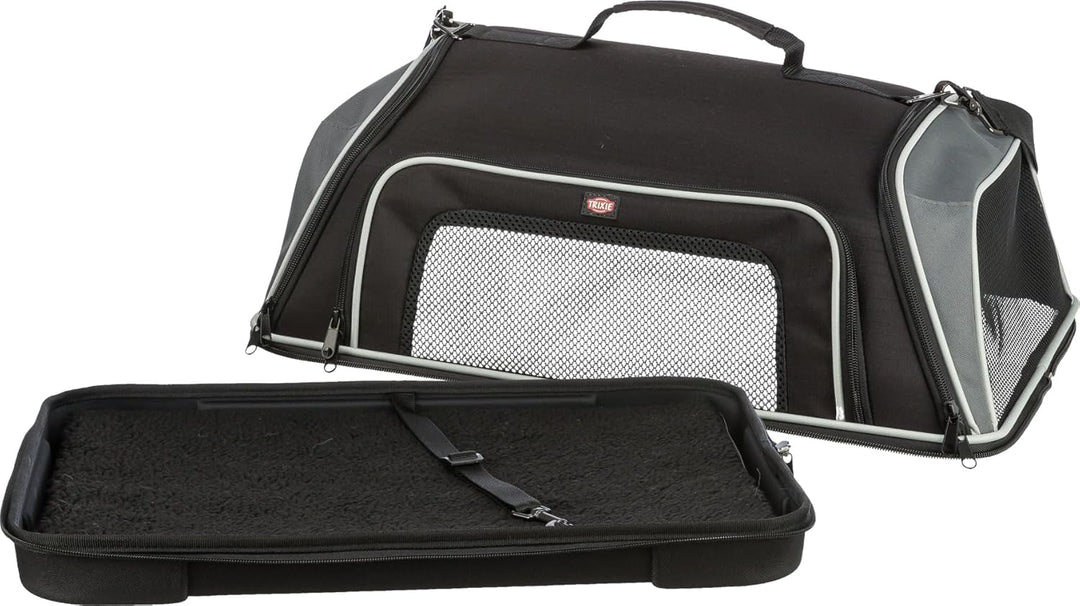 TRIXIE Transporttasche Boarding für Hunde in schwarz – praktische Tragetasche zum Transportieren dei