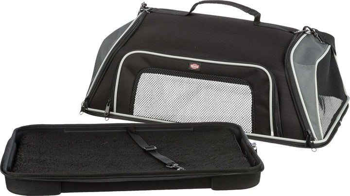 TRIXIE Transporttasche Boarding für Hunde in schwarz – praktische Tragetasche zum Transportieren dei