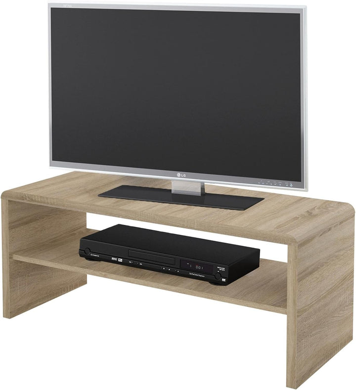 CARO-Möbel Couchtisch Fernsehtisch Lowboard Lenni, in Sonoma Eiche, mit Ablagefach, 100 x 40 x 40 cm