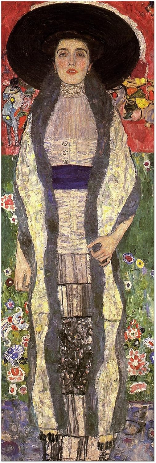 Bilderdepot24 Bild auf Leinwand | Gustav Klimt Portrait der Adele Bloch-Bauer in 30x90 cm als Wandbi