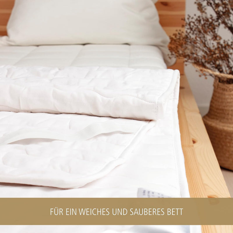 Arctic Matratzenschoner 36 x 90 cm - Hochwertiges Steppunterbett zum Schutz der Matratze - aus Reine