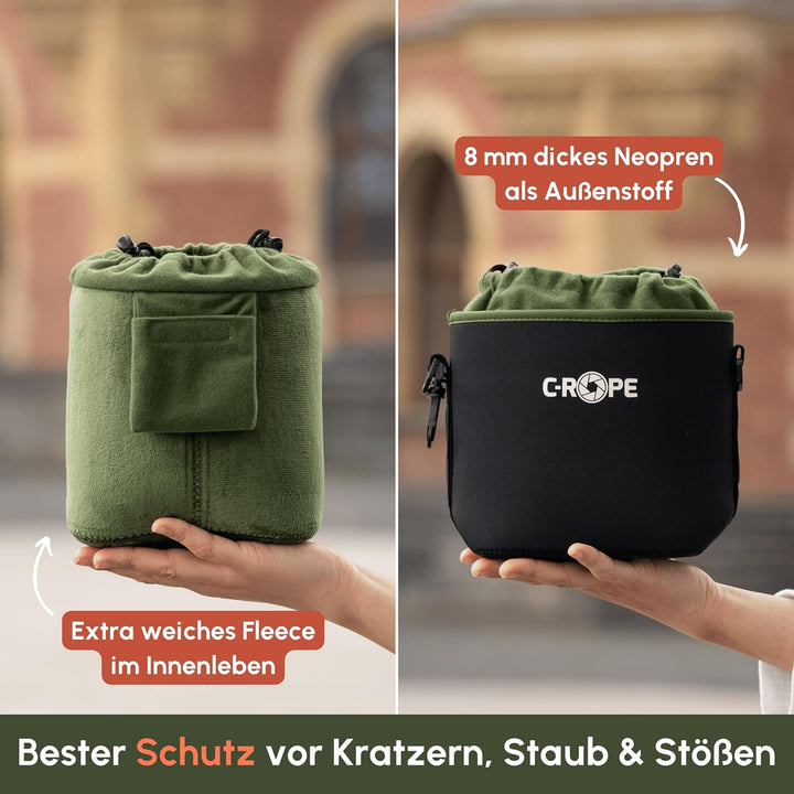 C-Rope Kamerabeutel aus Neopren, Neopren-Beutel mit Fleece-Fütterung, wasserabweisend, Kamerazubehör