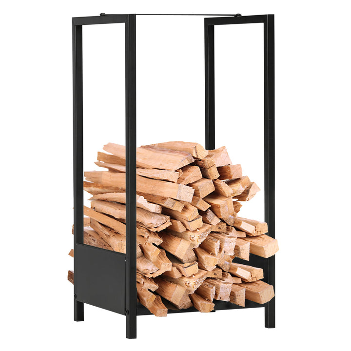 Outsunny Kaminholzregal Brennholzregal Feuerholzregal Kaminholzlager, Stapelhilfe für Brennholz Kami