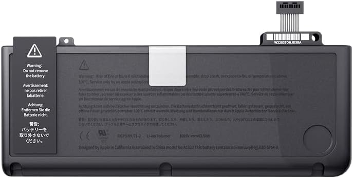 7XINbox 10,95V 63.5Wh A1322 A1278 Laptop Akku kompatibel mit MacBook Pro 13" A1278 (Anfang 2011,Mitt
