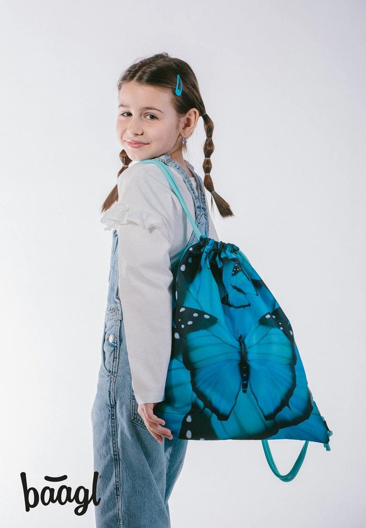 Baagl Schulranzen Mädchen Set 3 Teilig, Ergo Schultasche für 1. Klasse, Ergonomische Grundschule Ran