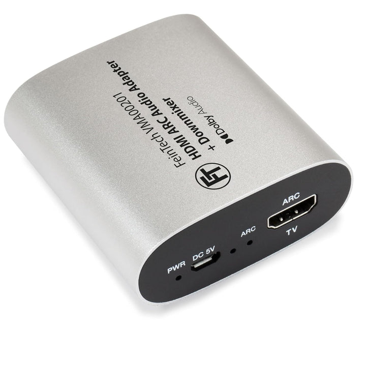 FeinTech VMA00201 HDMI-ARC Audio TV Adapter mit Dolby Digital Decoder Konverter für Kopfhörer Stereo