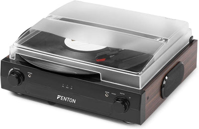 Fenton RP102B Plattenspieler Bluetooth, mit eingebauten Lautsprechern, Schallplattenspieler, Vinyl P