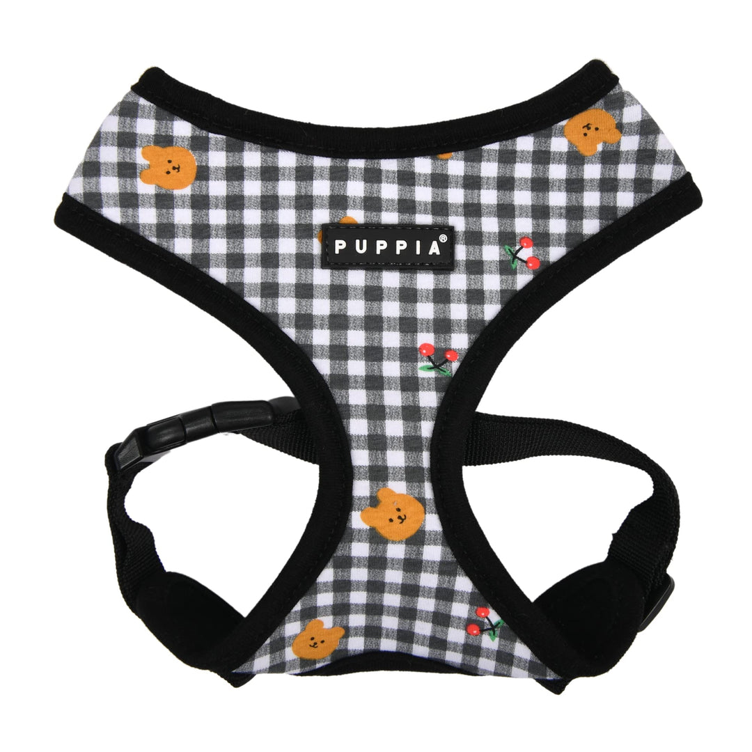 Puppia Spring and Summer Fashion Over-The-Head Hundegeschirr, Schwarz_Baba, Grösse M Black_Baba Medi