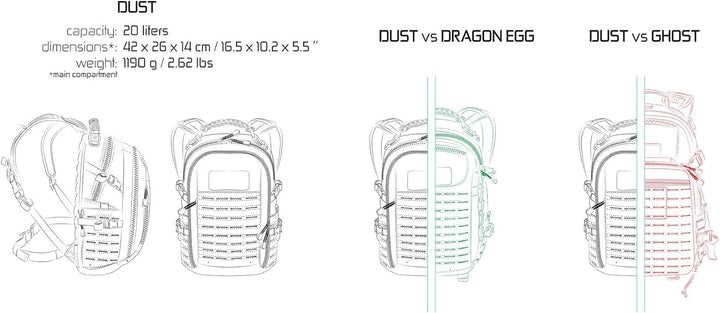 Direct Action Dust Rucksack Schwarz