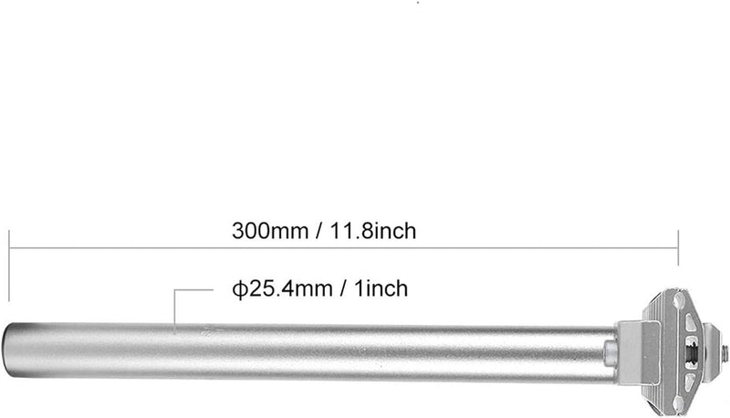 25,4 * 300 MM Fahrrad Sattelstütze Aluminiumlegierung Fahrradsattel Sattelstütze Moutainbike Rennrad