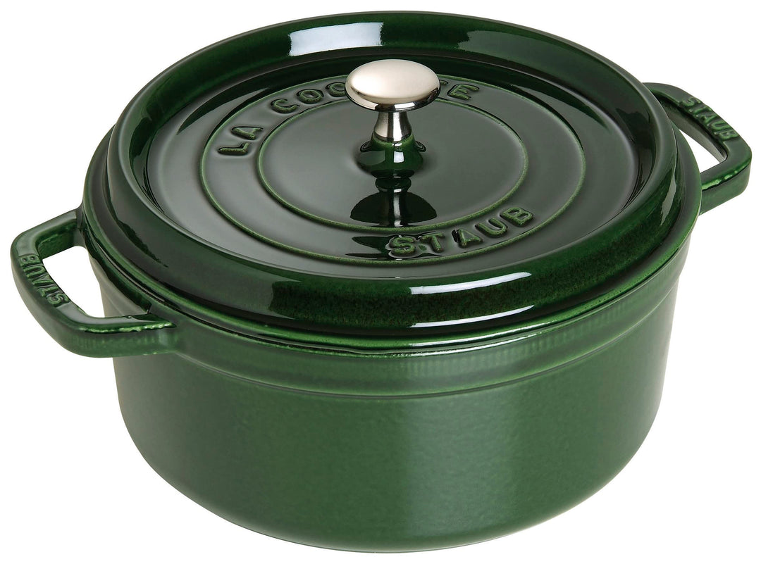 STAUB Gusseisen Bräter/Cocotte, Rund 24 cm, 3,8 L, Aromaregen Funktion, Für alle Herdarten geeignet,