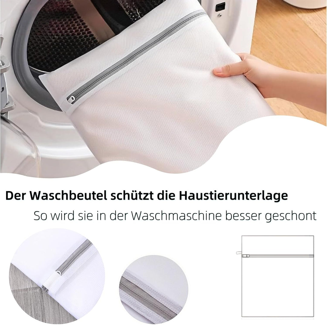 2 Stück Meerschweinchen Unterlage 60×40cm mit Waschbeutel – Waschbare Käfigeinlage & Käfigmatte für