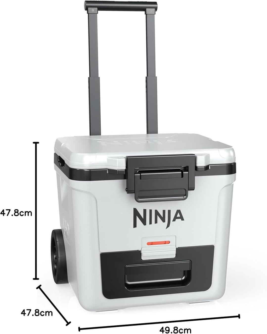 Ninja FrostVault Kühlbox mit Rollen und Isolierung, integrierter Dry Zone Schublade für Lagerung bei