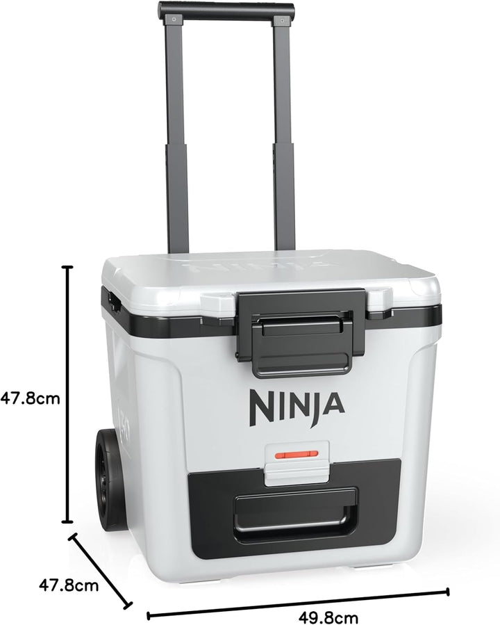 Ninja FrostVault Kühlbox mit Rollen und Isolierung, integrierter Dry Zone Schublade für Lagerung bei
