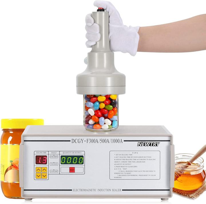 NEWTRY 20-100mm DCGY-500 Induktionsdichtungsmaschine, Elektrische Aluminiumfolie-Dichtungsmaschine f