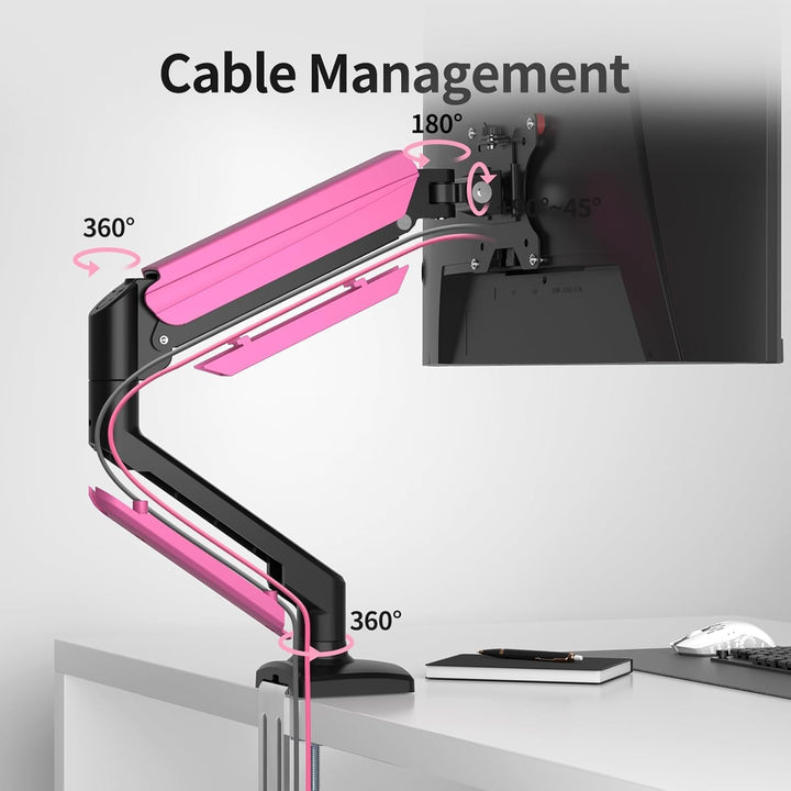 suptek Monitor Halterung für 13-32 Zoll LED LCD Bildschirm bis zu 9 kg, Monitor Arm mit Gasfeder, 36