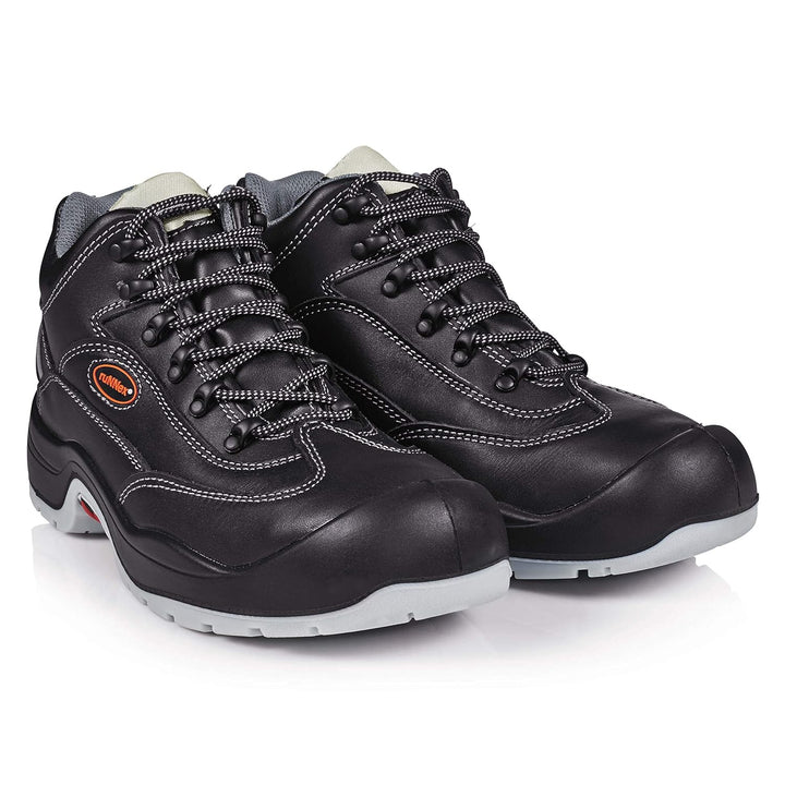ruNNex Sicherheitshochschuhe S3 TeamStar Halbstiefel BGR 191, Grösse 38, schwarz, 5301, 38