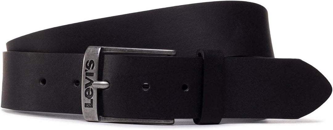 Levi's Herren New Duncan Gürtel (1er Pack) 115 Regular Black, 115 Regular Black