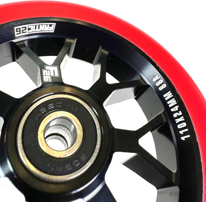 Fantic26 Spy7 Stunt Scooter Rolle I Trick I Tret I Kinder I Roller I Wheel I 110mm I ABEC 11 I Schne