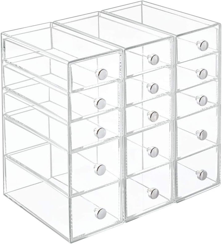 iDesign 39560EU Clarity Schubladenturm 5, durchsichtig 5 Schubladen, 5 Schubladen
