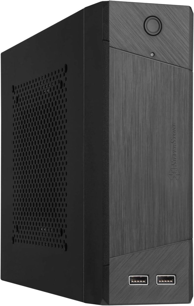 SilverStone Technology SST-ML10B - Milo Mini-ITX kompaktes HTPC Desktop Gehäuse, modulares Design, I