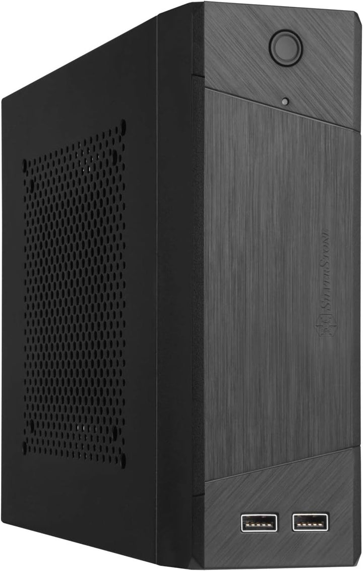 SilverStone Technology SST-ML10B - Milo Mini-ITX kompaktes HTPC Desktop Gehäuse, modulares Design, I
