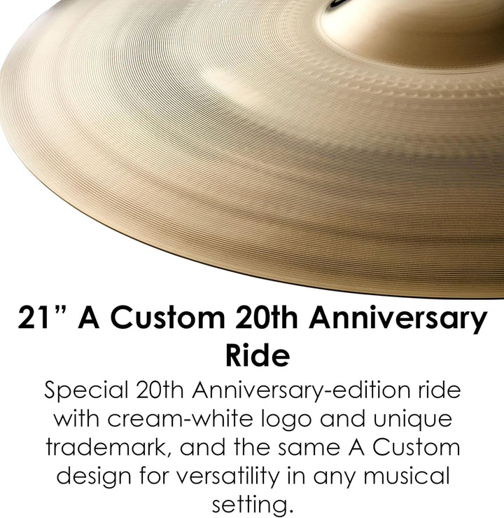 Zildjian A Custom Series - 21" 20th Anniversary Ride Cymbal 21 Zoll Anniversary Ride, 21 Zoll Annive
