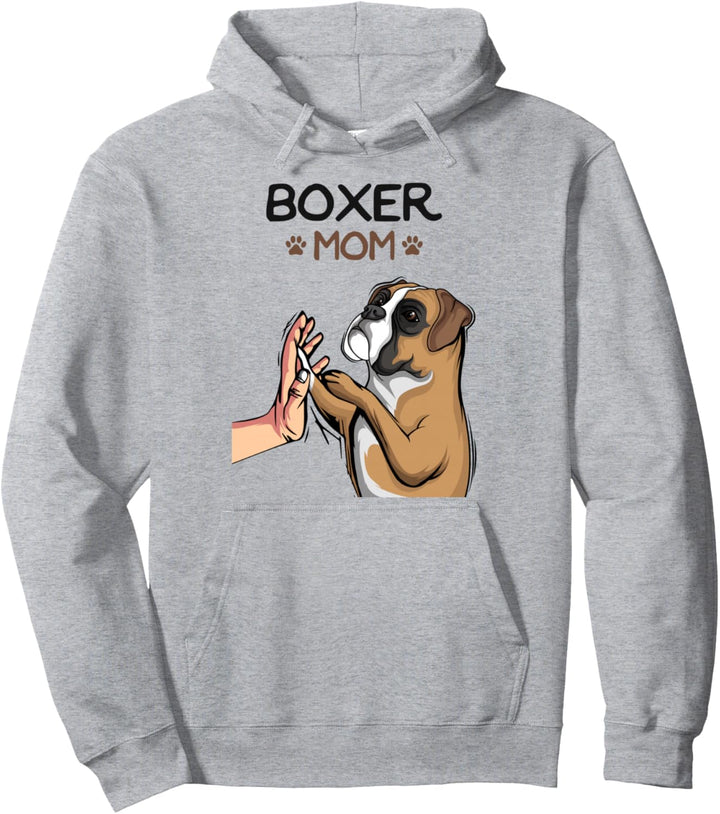 Boxer Hunde Mama Frauchen Damen Pullover Hoodie