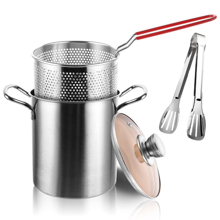 APACALI 1 Stück Spargeltopf, Spaghettitfopf mit Siebeinsatz, 3L Nudeltopf, 16cm Pastatop, Topf zum K