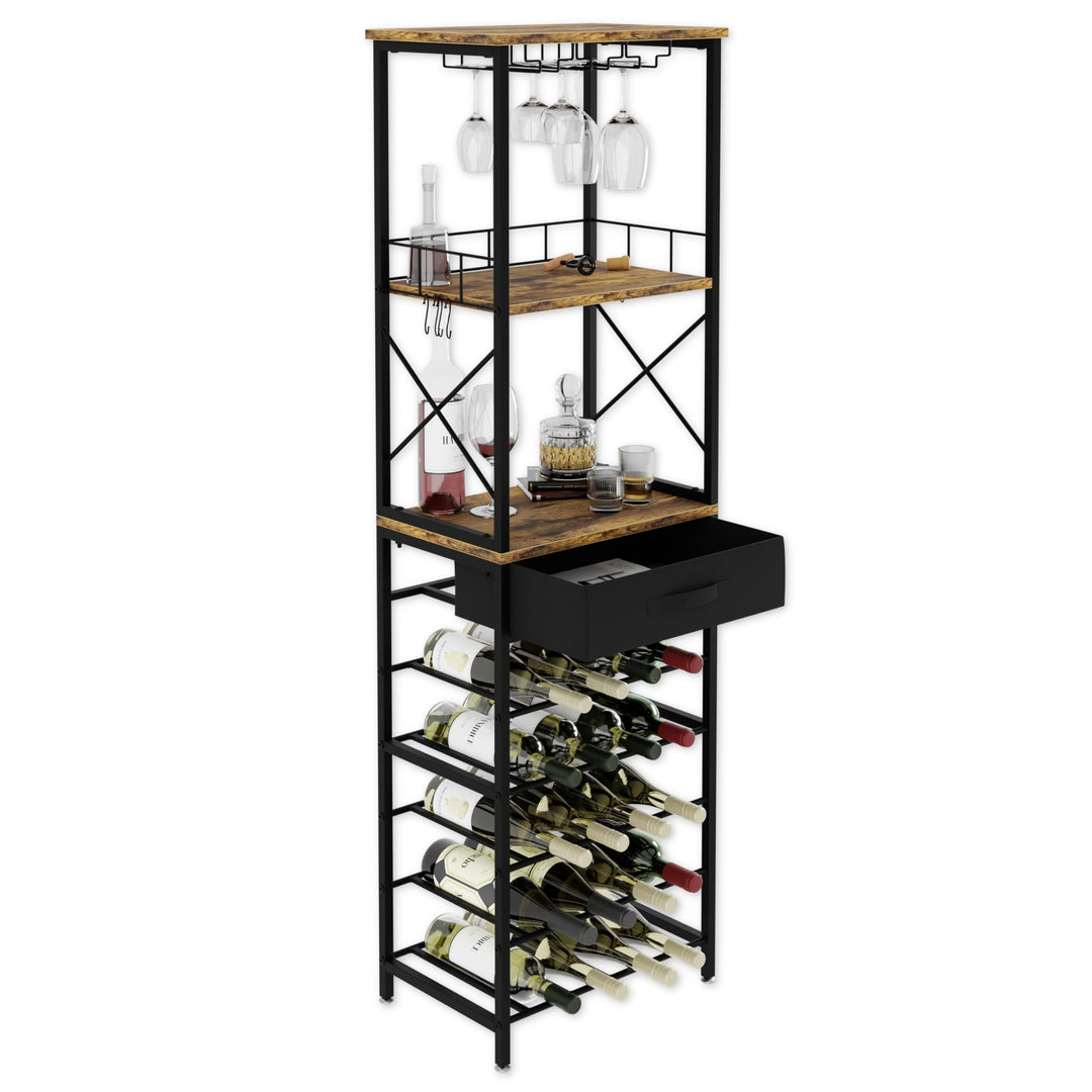 Lenmar, Weinregal aus Metall für Flaschen, 7-30 Flaschen, Wein, Flaschenregal, Kellerregal, Regale,