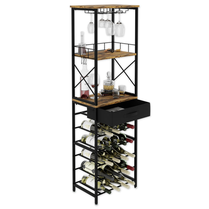 Lenmar, Weinregal aus Metall für Flaschen, 7-30 Flaschen, Wein, Flaschenregal, Kellerregal, Regale,