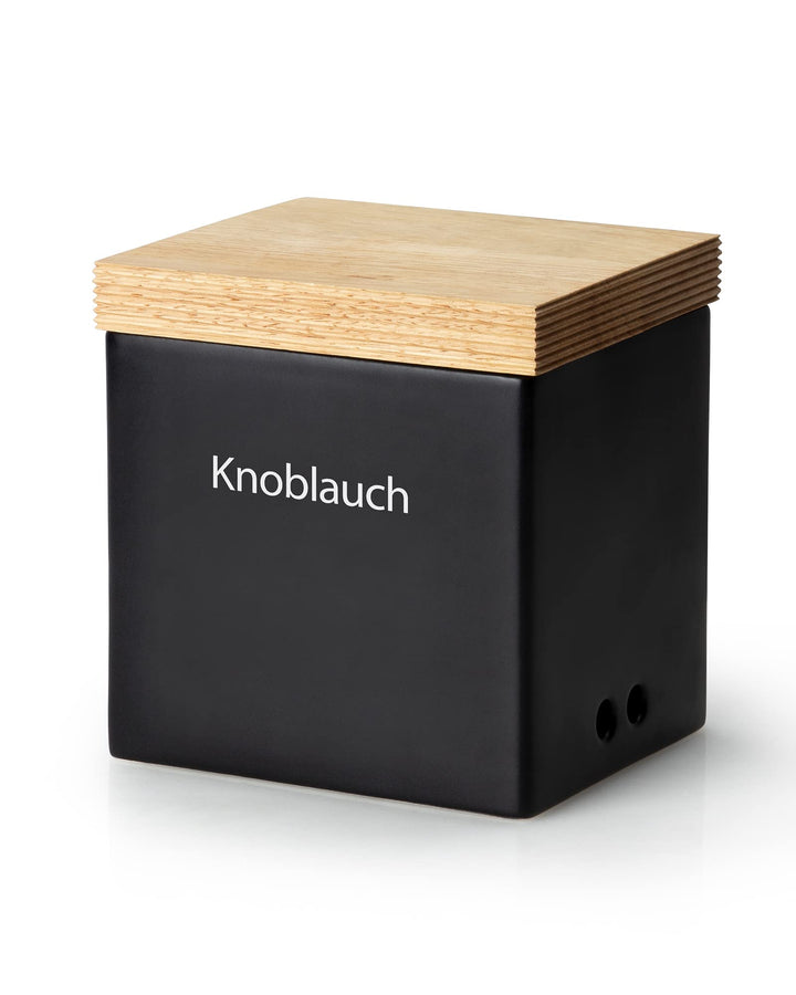 CONTINENTA Keramik Vorratsdose | Ideal Für Vorräte &amp; Mit Luftlöcher | Handmade In Portugal | Schwarz