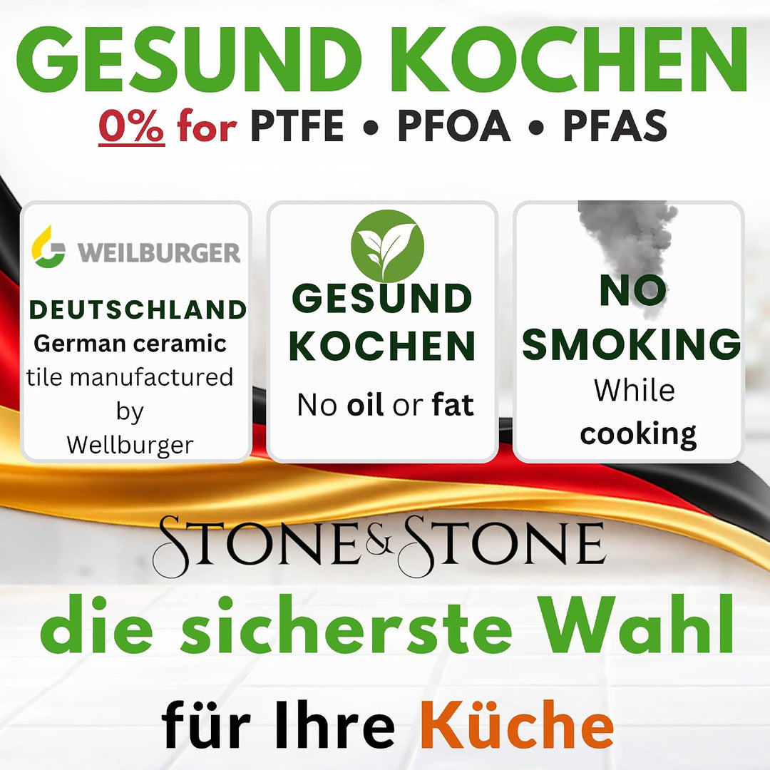 Bratpfanne mit deckel 32cm super antihaft bratformen bräter ofenpfanne induktion aluguss quadrat hoc
