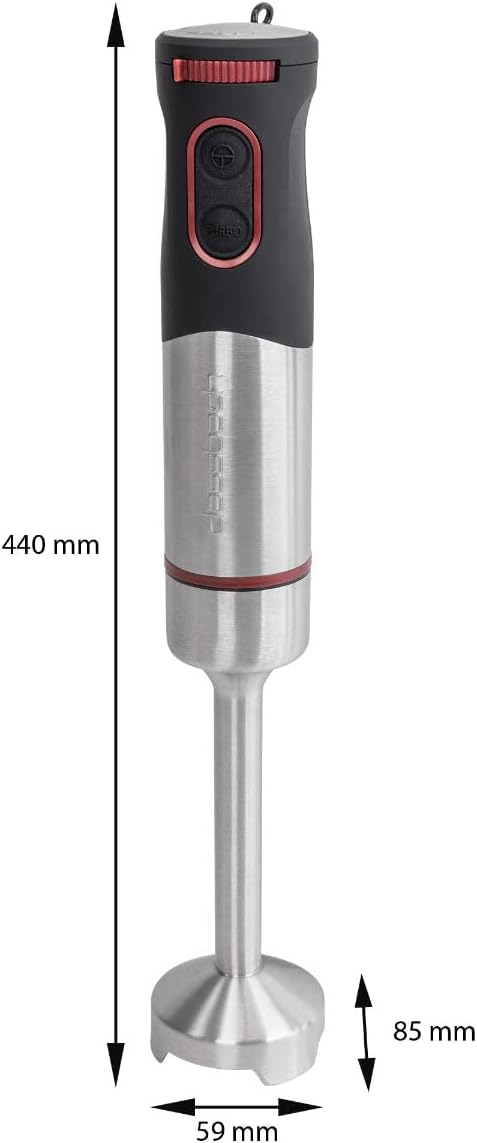 Stabmixer Set | 2in1 Handmixer Set inkl. Schneebesen + Pürierstab | Mixer mit XXL-Mixstab | ideal fü
