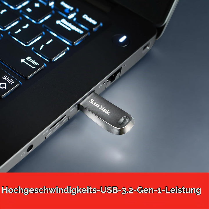 Sandisk Ultra Luxe USB Flash Drive 32 Gb USB Type-A 3.2 Gen 1 (3.1, SDCZ74-032G-G46 32GB (Pack of 1)