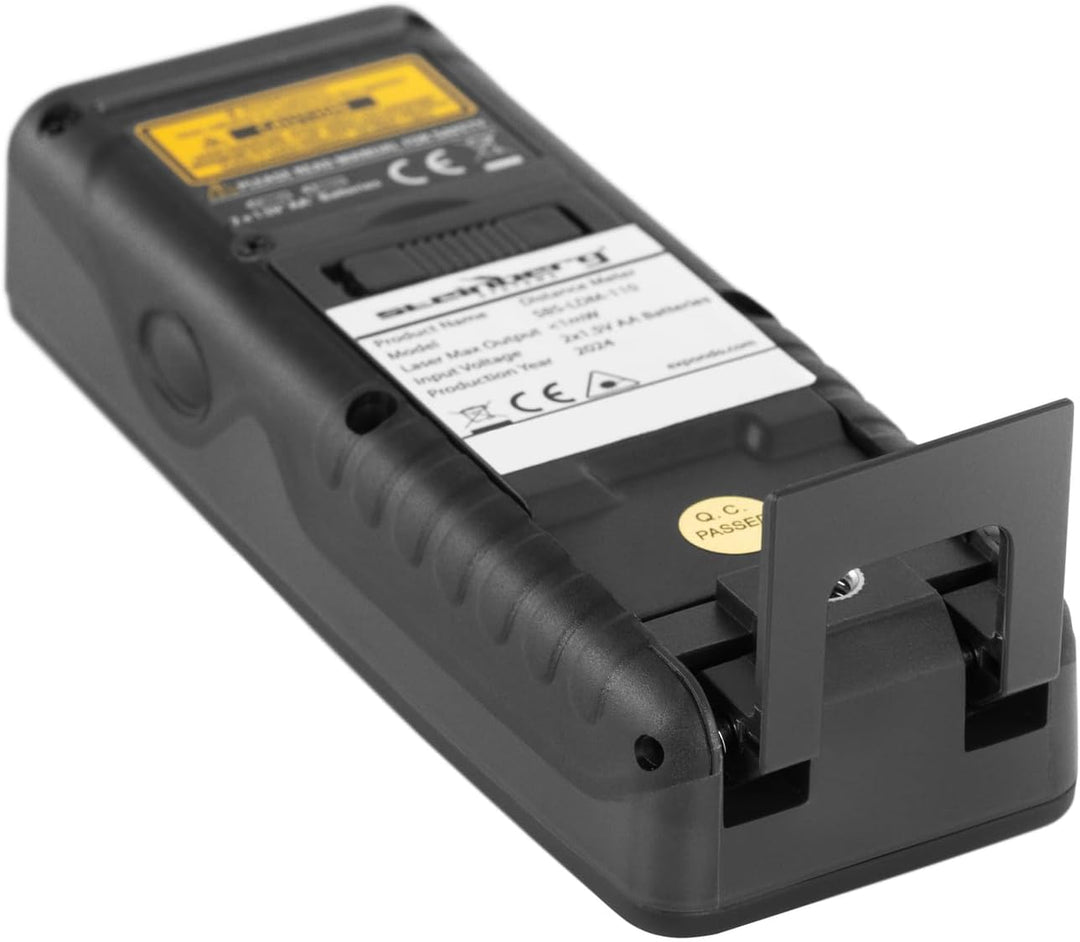 Steinberg Systems Laser-Entfernungsmesser mit hellem LCD bis 70 m und 1,5 mm Genauigkeit m, ft, in B