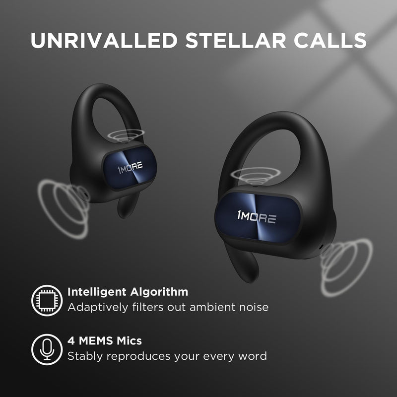 1MORE Fit SE S30 Open Ear Kopfhörer, 5.3 Bluetooth Kabellose Headphones mit 4 mikrofon, Earbuds mit