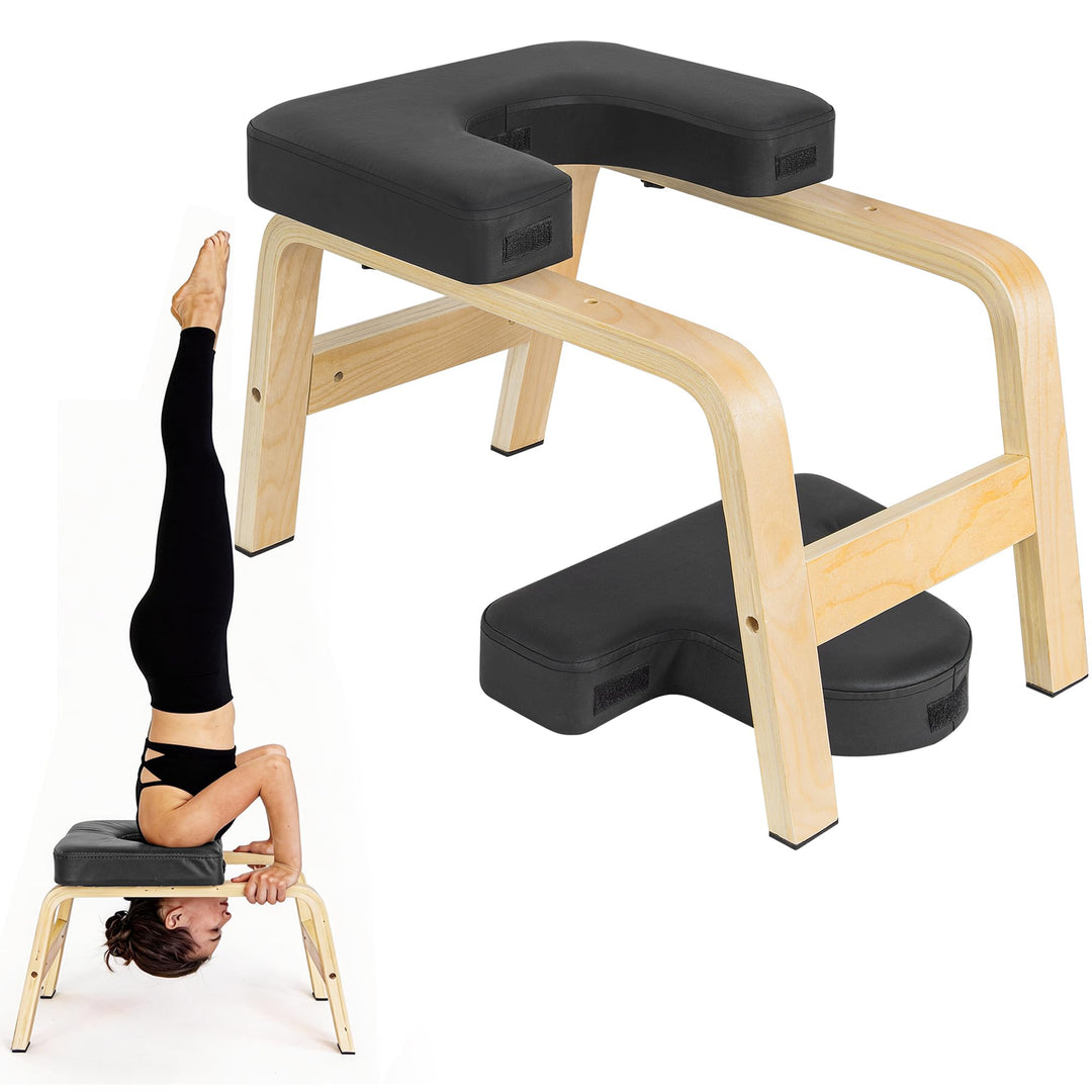 AKOZLIN Yoga Kopfstandhocker Hochwertiger Yoga Hocker inkl,150 kg 6,3 cm Dicke, wasserdichte Polster