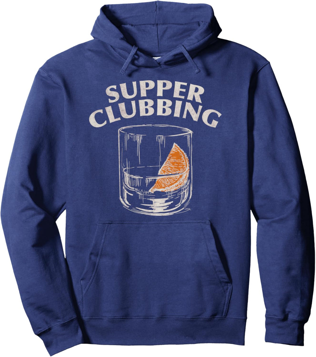 Drinking Supper Clubbing Orange Pullover Hoodie