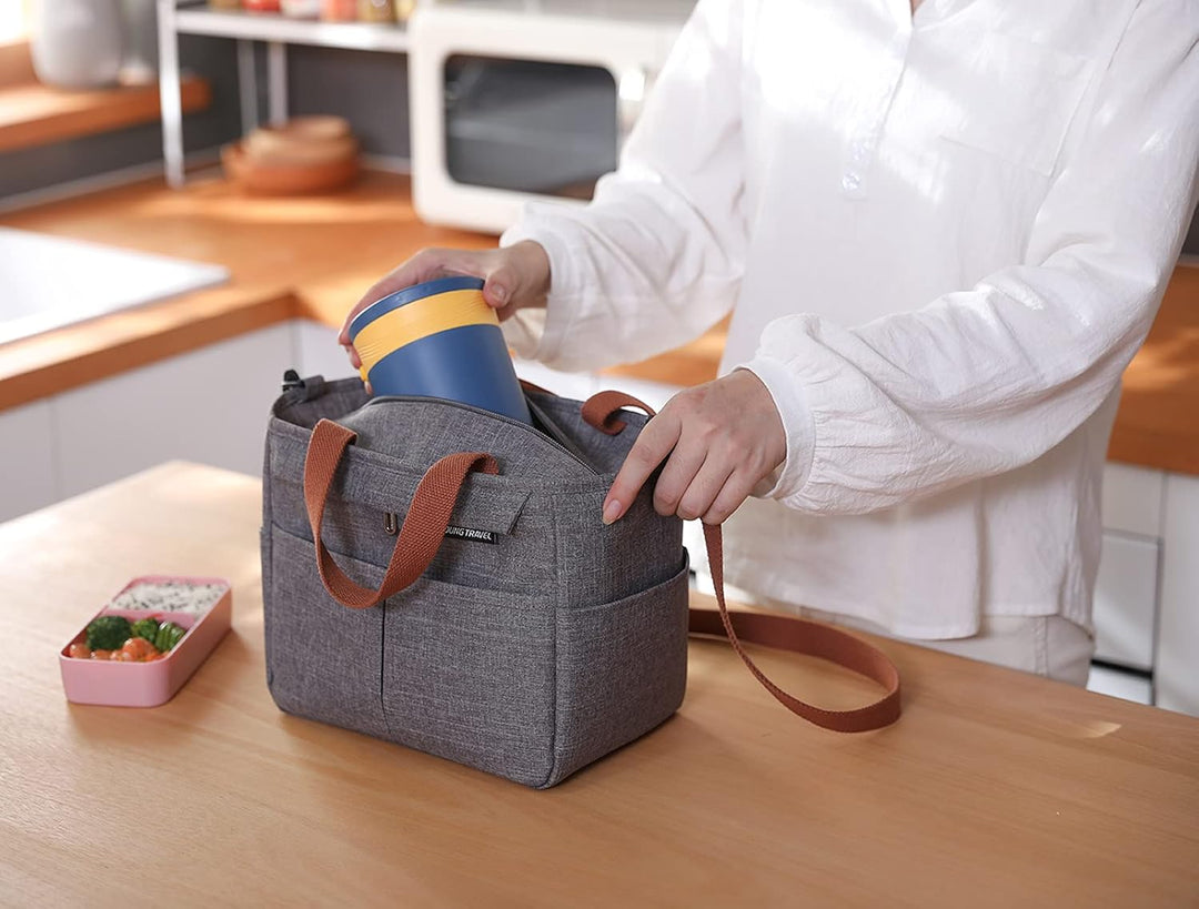 Lunchtasche,Kühltasche Klein lsoliertasche Picknicktasche Thermostasche Mittagessen Tasche Lunchbag
