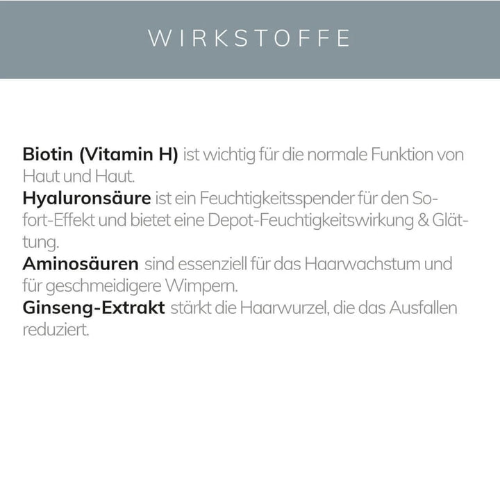 KÖ-HAIR Wimpernserum Wachstum Booster | Hochwirksames Serum für dichte lange Wimpern &amp; schnelles Wim