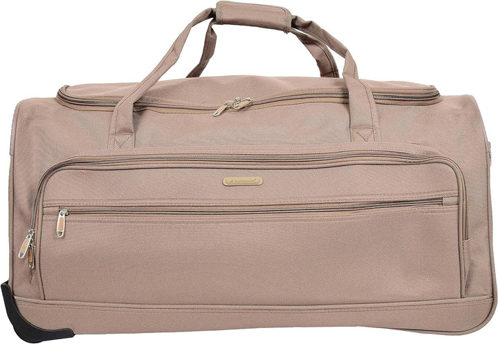 HL472 Trolleytasche mit Rädern, gross, Beige, beige, L, Reisetasche mit Rollen
