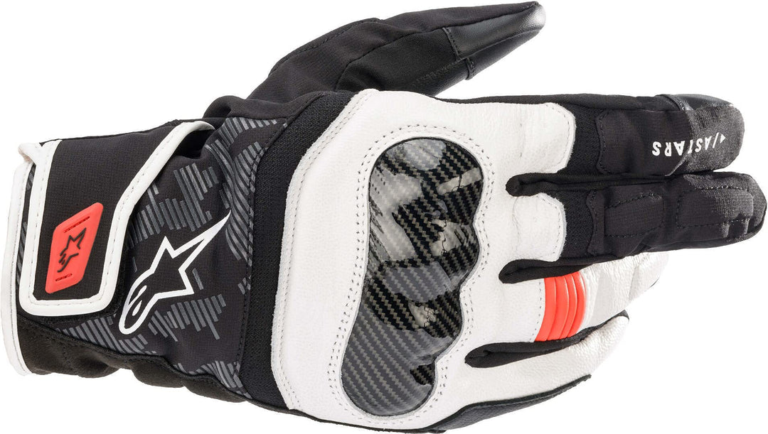 Alpinestars SMX Z Drystar Motorradhandschuhe Schwarz/Weiss/Rot S S Schwarz/Weiss/Rot, S Schwarz/Weis