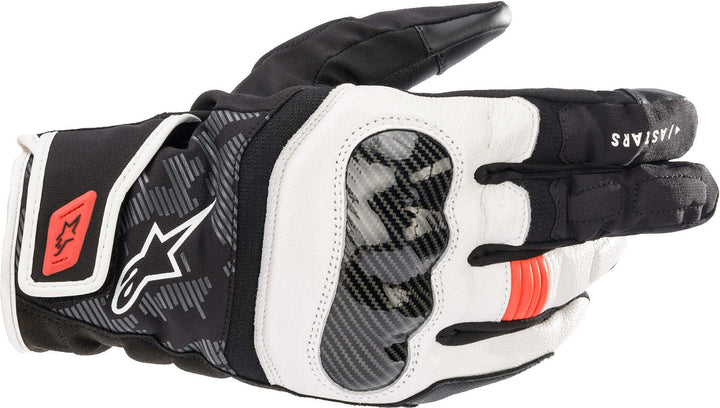 Alpinestars SMX Z Drystar Motorradhandschuhe Schwarz/Weiss/Rot S S Schwarz/Weiss/Rot, S Schwarz/Weis
