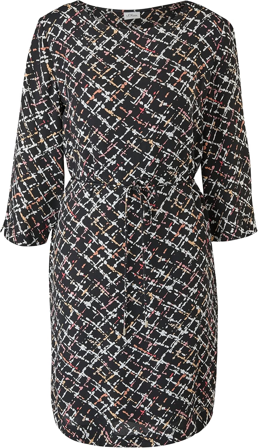s.Oliver BLACK LABEL Damen Kleid 34 Schwarz 99a3, 34 Schwarz 99a3