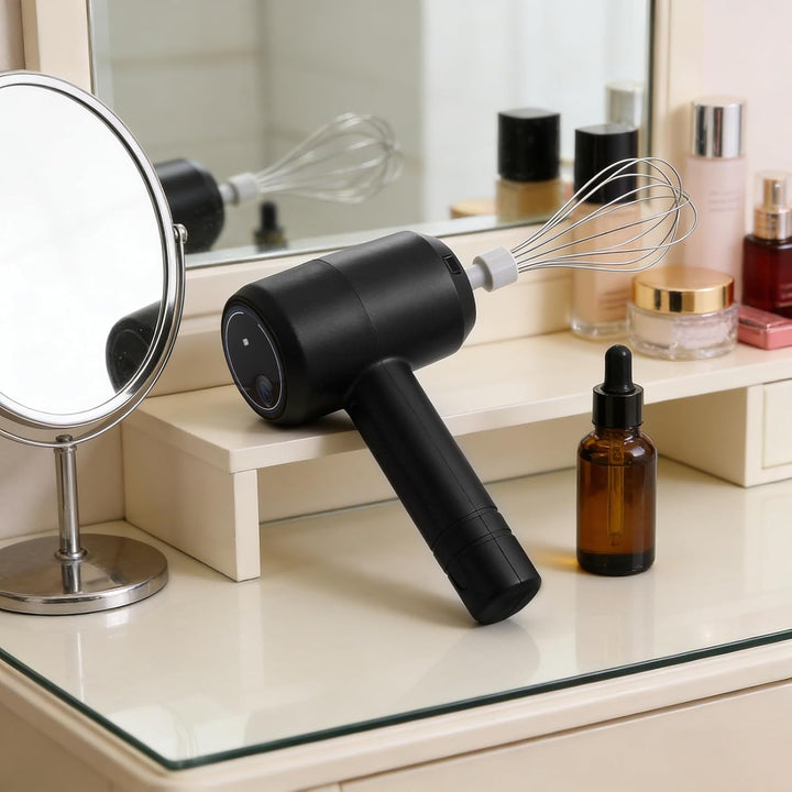 Happyyami Elektrischer Haarfärbemixer für den Salon: 20-W-Akku-Handmixer zum Haarefärben – Automatis