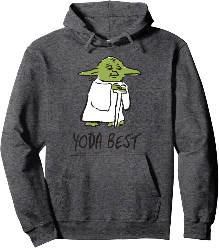 Star Wars Yoda Best Portrait Sketch Pullover Hoodie
