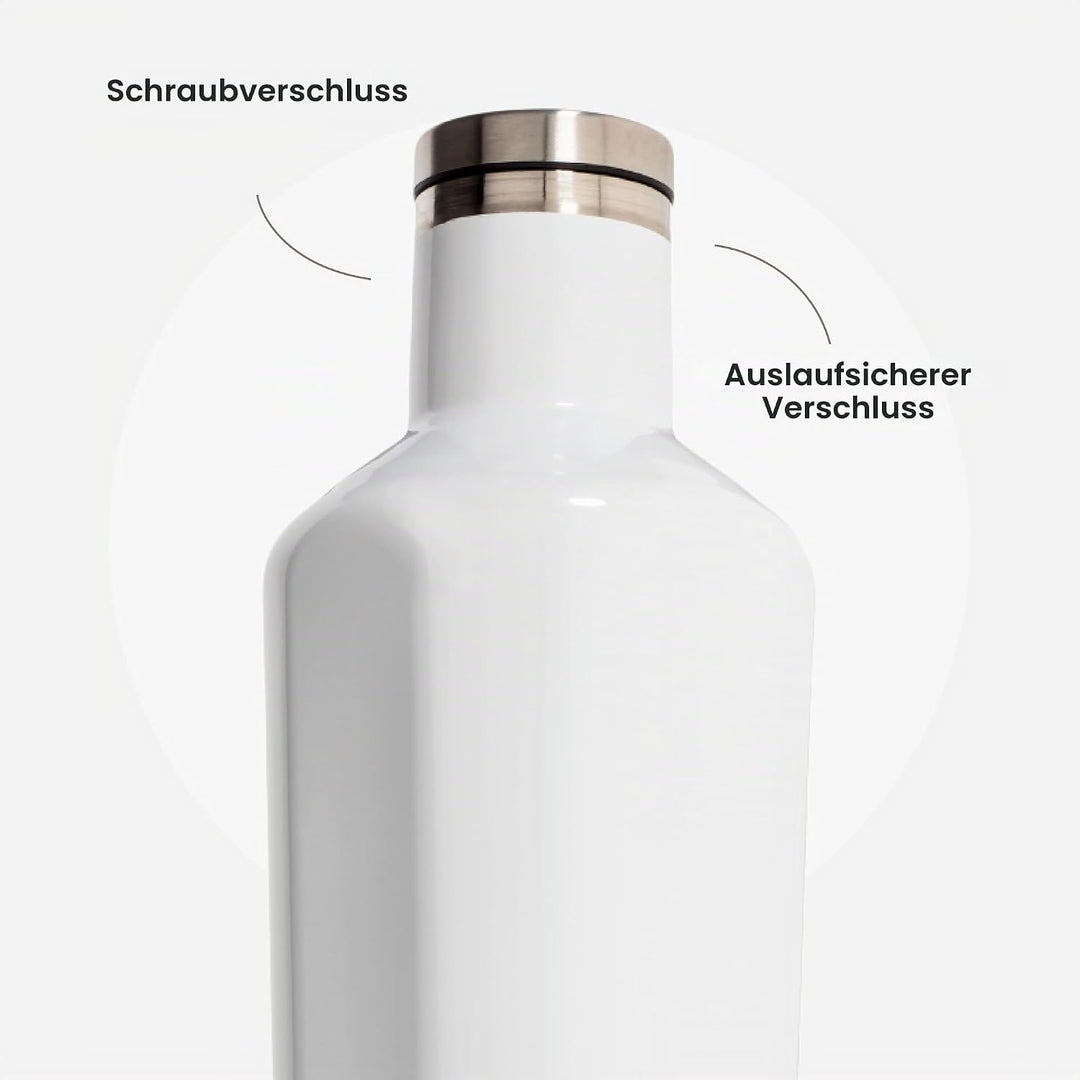 Corkcicle 2016GW Isolierflasche, Edelstahl, Gloss White Gloss White 47 cl, Gloss White 47 cl