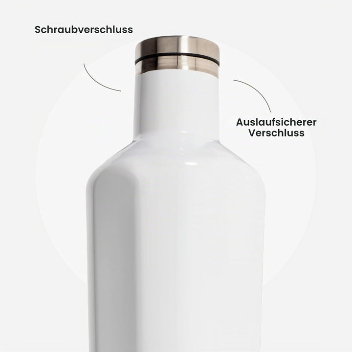 Corkcicle 2016GW Isolierflasche, Edelstahl, Gloss White Gloss White 47 cl, Gloss White 47 cl