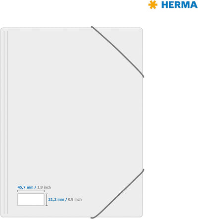 HERMA 4549 Farbige Etiketten grün, 100 Blatt, 45,7 x 21,2 mm, 48 Stück pro A4 Bogen, 4800 Aufkleber,